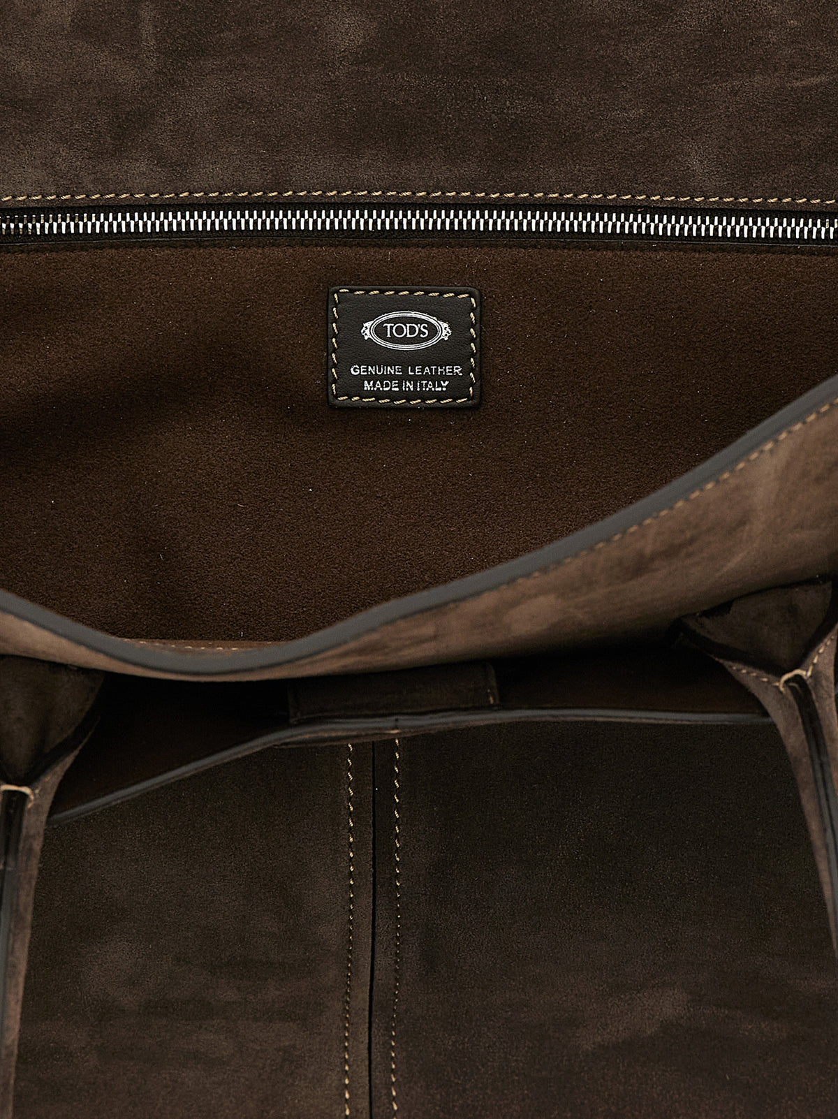 Tod's Brown Calfskin Tote Bag