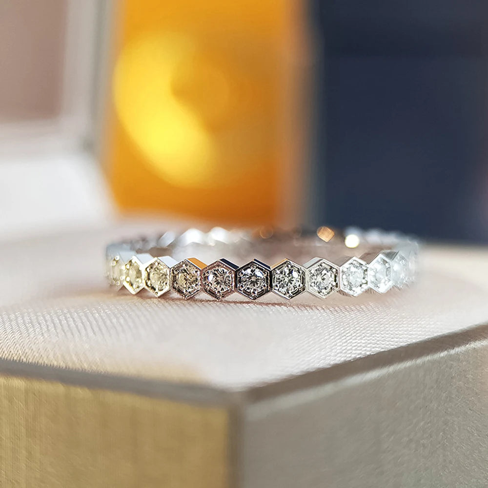 CAOSHI Fashion Simple Design Women Rings For Wedding Low-key Rose Gold Color/Silver Color Female Engagement Finger-ring Jewelry