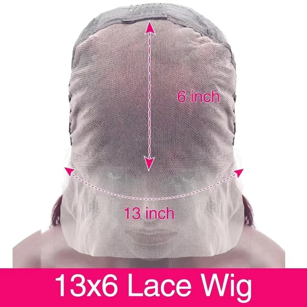 99J Burgundy Body Wave HD Lace Front Wig – Pre-Plucked 13x4 & 13x6, 220%