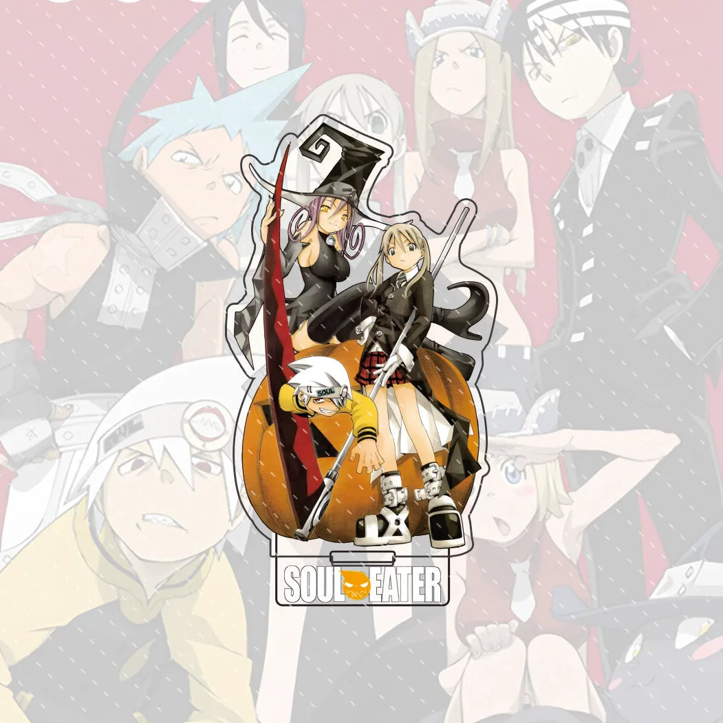 Anime Soul Eater Acrylic Standee Death the Kid Black Star Maka Figure Desk Decor Cosplay Keychain Halloween Gift 15CM