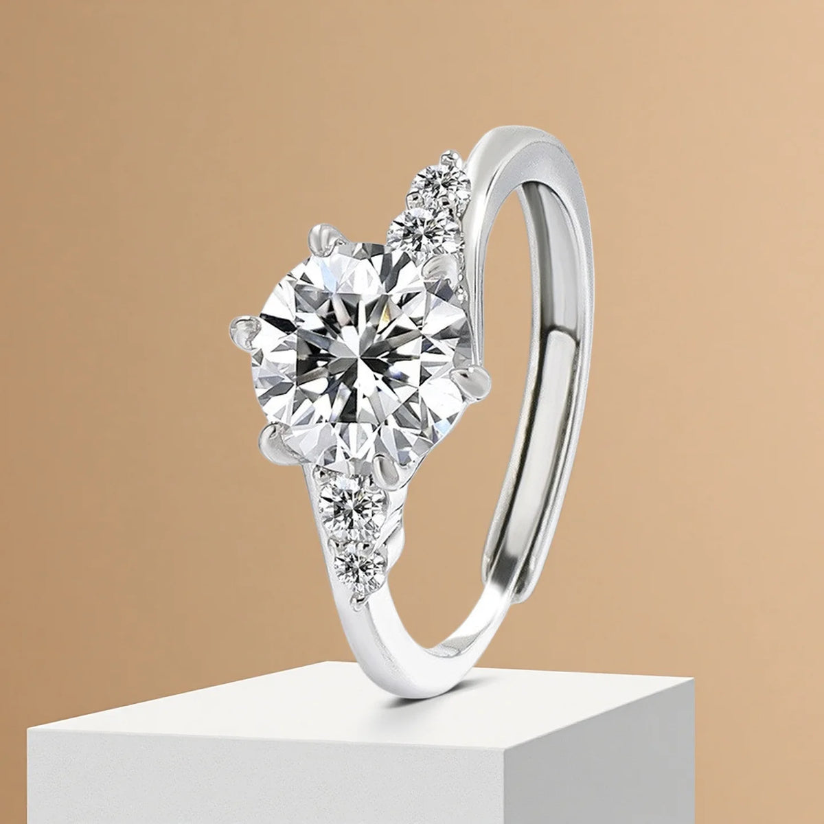 925 Silver Zircon Oxide Enamel Heart Love Ring Wedding Sterling Silver Rings Fashion Fine Jewelry For Women Gifts women's ring