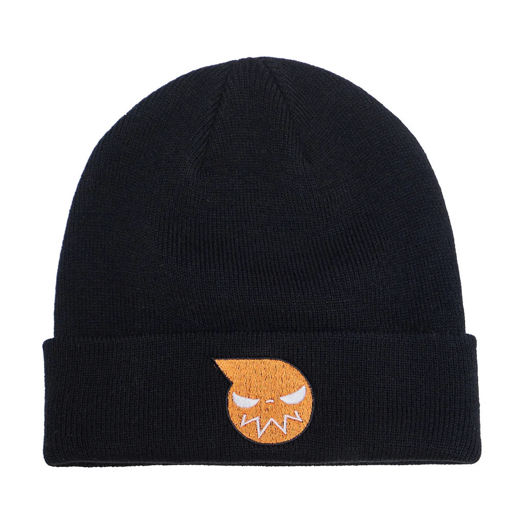 Anime Soul Cosplay Eater Soul Costume Knitted Beanie Hats Soul Unisex Embroidered Beanie Cap Halloween Party Assessories Props