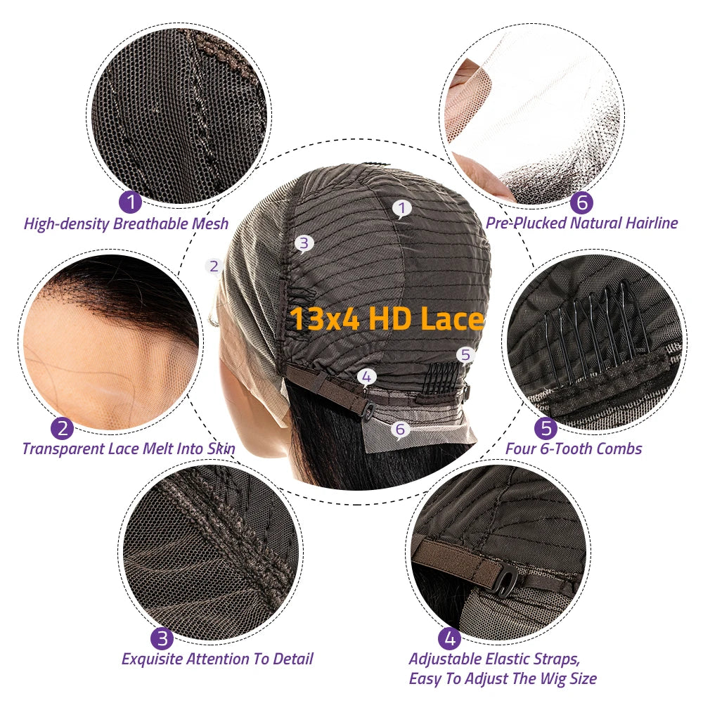 Chocolate Brown Body Wave HD Lace Front Wig – Transparent 13x4 & 13x6