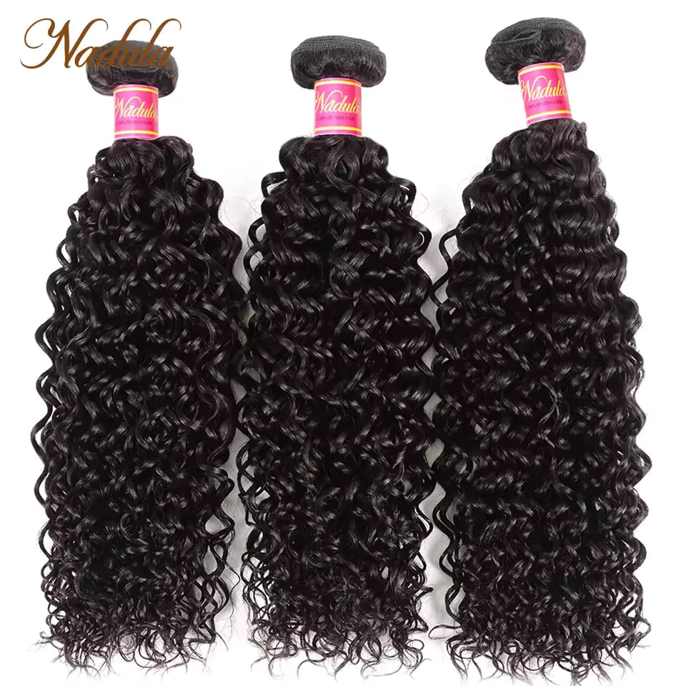Brazilian Curly Hair Bundles – Virgin Human Hair Weave, 3/4 Bundle Deals 8–26 Inch