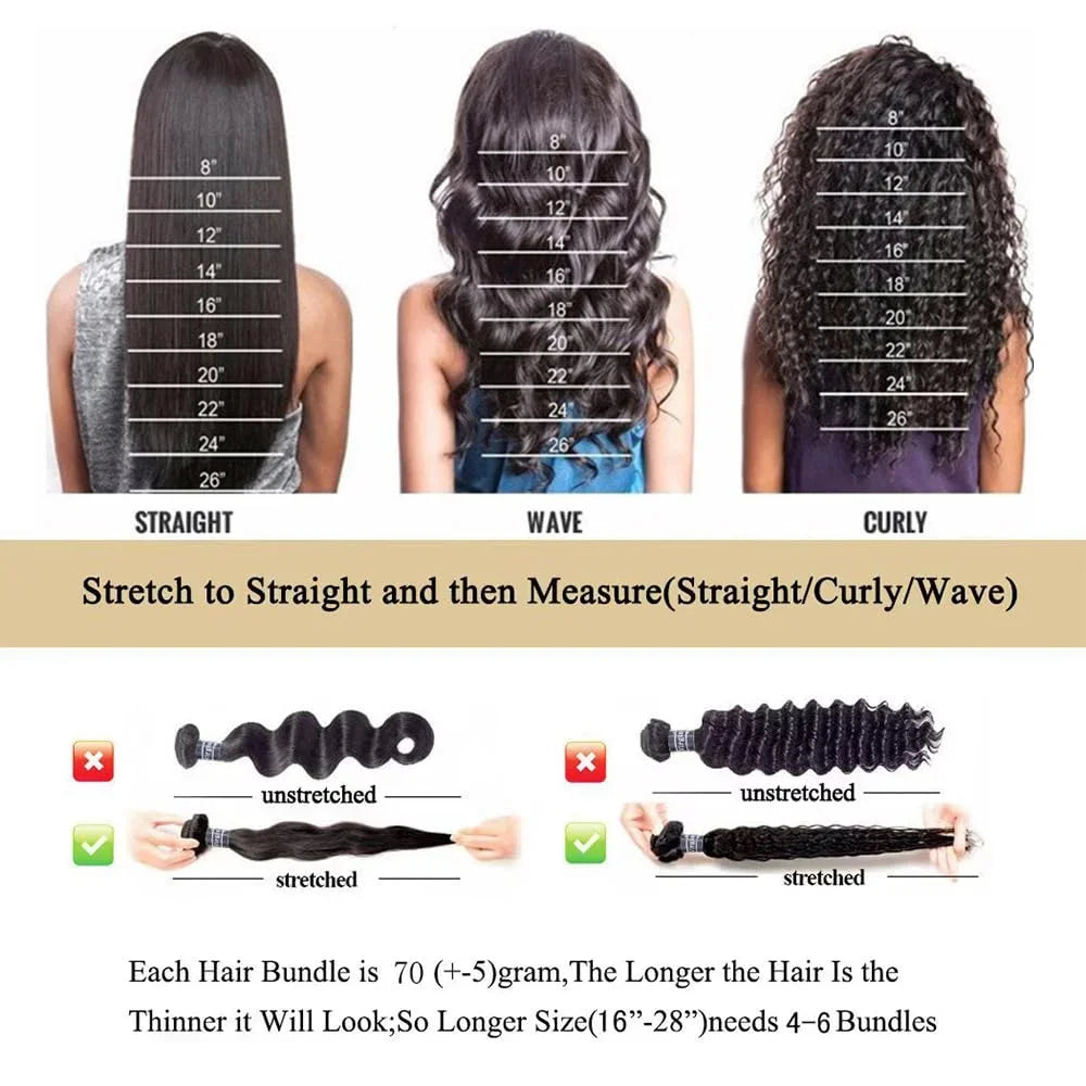 Loose Deep Wave 13x6 Lace Front Wig – 13x4 HD Water Deep Wave Curly, 30–40 Inch