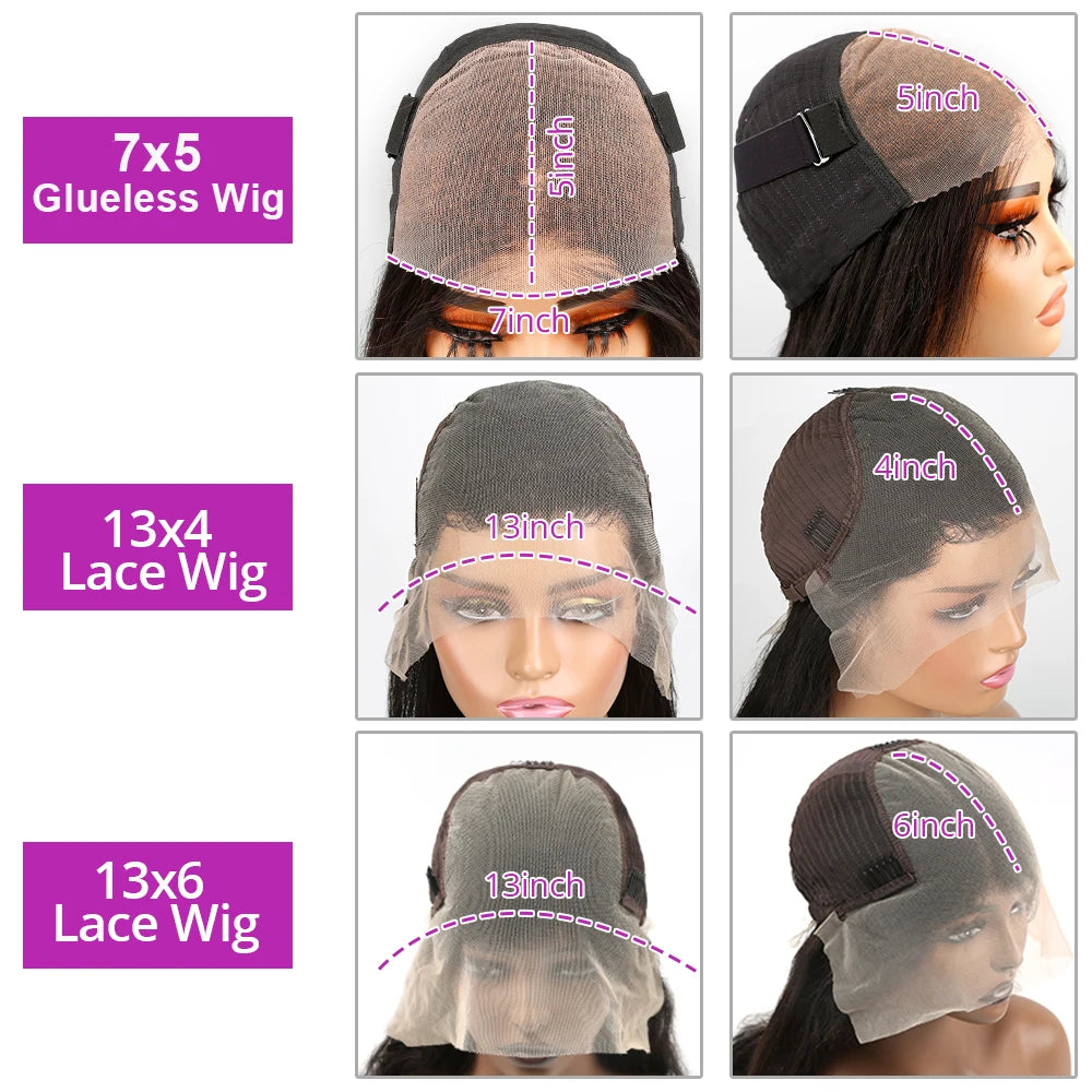Short Bob Deep Water Wave 13x6 HD Lace Frontal Wig – 7x5 Glueless Curly, 250% Density 14–16 Inch