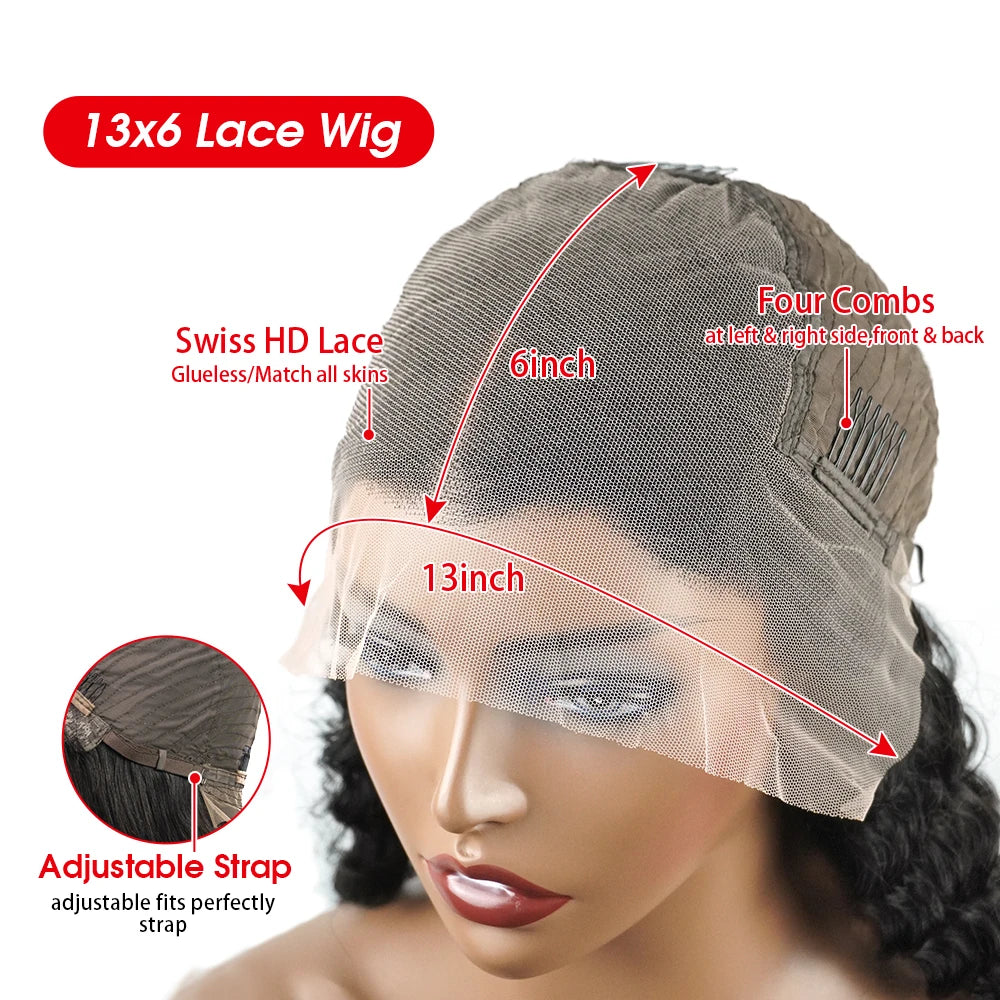 Yaki Kinky Straight 13x6 HD Lace Frontal Wig – 4C Edges Pre-Plucked Drawstring Ready-to-Wear