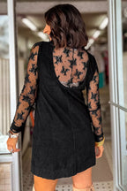 YSONA Corduroy Patch Pocket Sleeveless Mini Dress — back view | Women's Dress | Shop YSONA