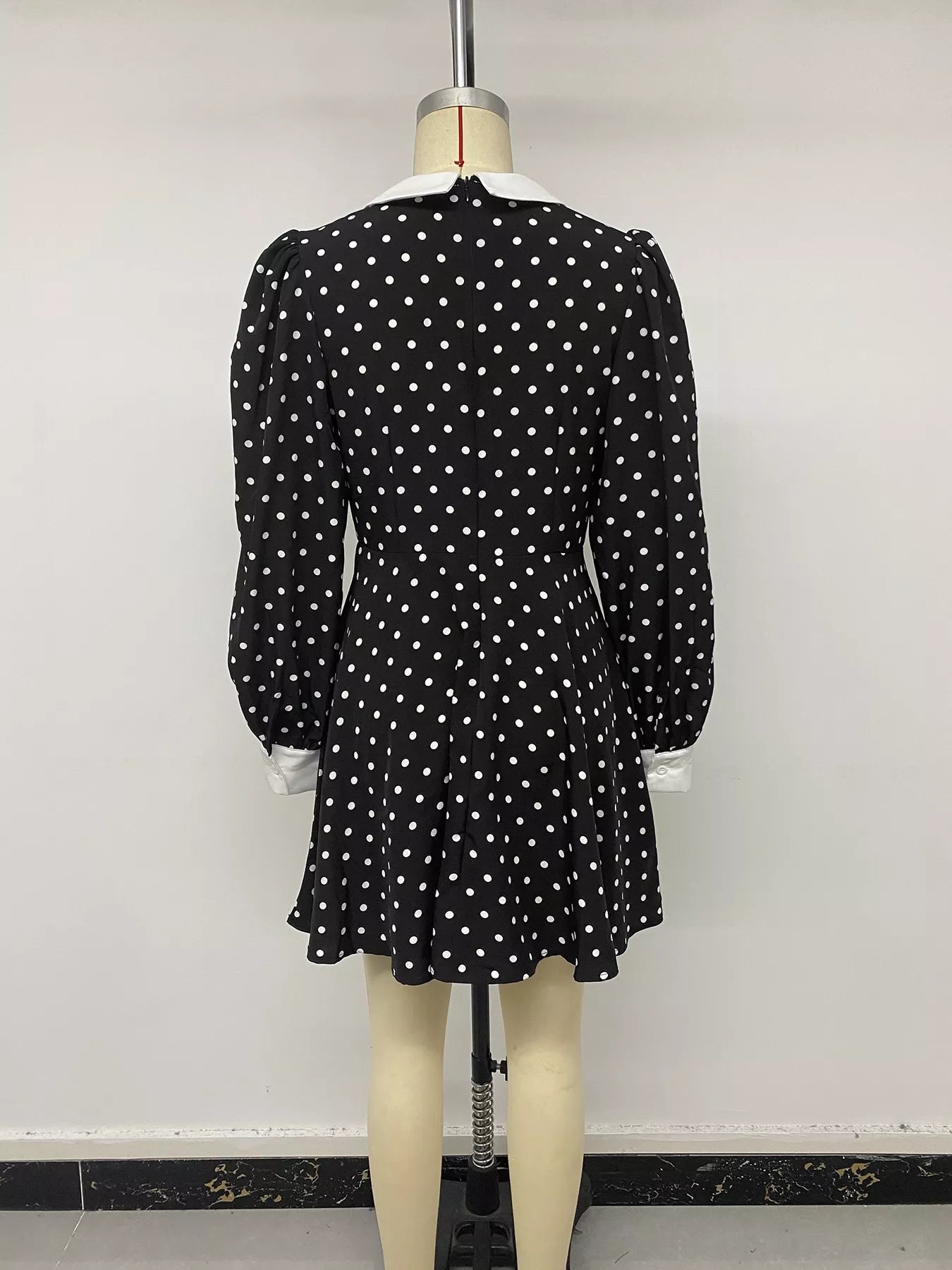 YSONA Polka Dot Peter Pan Collar Dress — styling view | Women's Dress | Shop YSONA