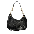 Mario Valentino Nero Polyurethane Women's Bag with Removable Shoulder Strap
