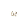 Self-Portrait Gold Brass Earrings