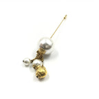 Salvatore Ferragamo Pin Brooch, Pearl Style, Box