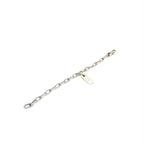 Gucci Sterling Silver Logo Plate Chain Bracelet