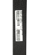 Dolce & Gabbana Black Leather Silver Chain Waist Men Belt