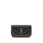Saint Laurent Black Lamb Ovis Aries Shoulder Bag