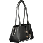 Guess Jeans Nero Poliuretano Donna Shoulder Bag