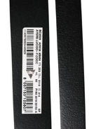 Dolce & Gabbana Men Black Exotic Leather Double Strap Belt