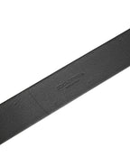Dolce & Gabbana Men Black Classic Leather Metal Buckle Belt