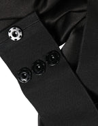 Dolce & Gabbana Black Silk Satin Sash Wide Waist Women Belt