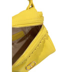 Twinset Yellow PU Women Handbag