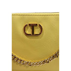 Twinset Yellow PU Women Shoulder Bag