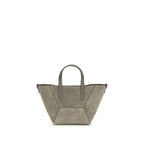 Brunello Cucinelli Beige Calf Leather Bos Taurus Shoulder Bag