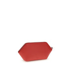 Ganni Red Recycled Leather Clutch Bag