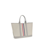 Thom Browne Gray Fabric Shoulder Bag