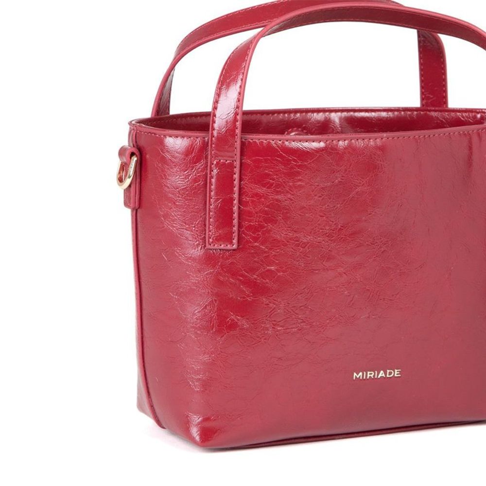 MIRIADE Red Polyethylene Handbag