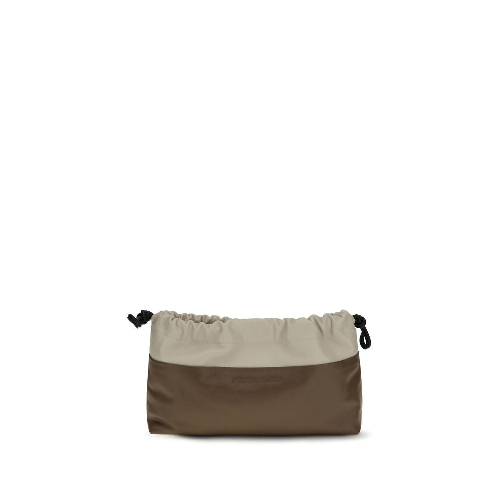 Pierre Hardy Brown Calf Leather Bos Taurus Clutch Bag