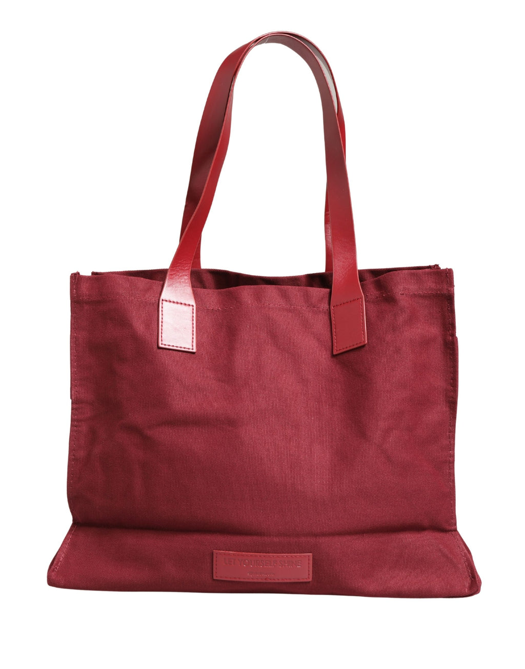 SIF JAKOBS Burgundy Cotton Canvas Shopping Tote Women Borse  Jewellery Bag