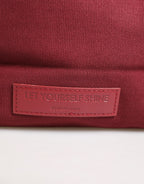 SIF JAKOBS Burgundy Cotton Canvas Shopping Tote Women Borse  Jewellery Bag