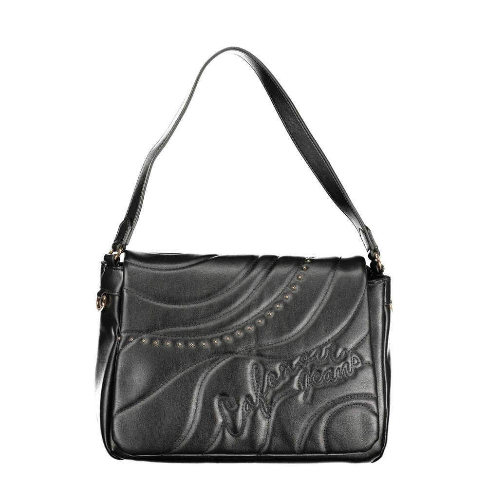 Cafenoir Black Polyurethane Women Shoulder Bag