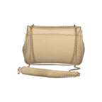 Cafenoir Beige Polyurethane Women Shoulder Bag