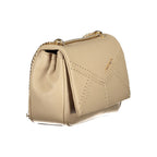 Cafenoir Beige Polyurethane Women Shoulder Bag