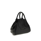 Vivienne Westwood Black Calf Leather Bos Taurus Handbag