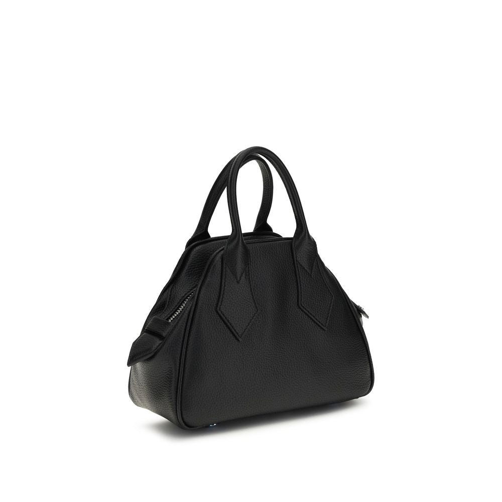 Vivienne Westwood Black Calf Leather Bos Taurus Handbag