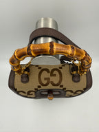 Gucci GUCCI BAMBOO 1947 GG Canvas Handbag