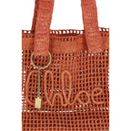 Chloé Red Raffia Shoulder Bag