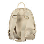 Mario Valentino Beige Polyurethane Women's Backpack
