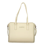 Mario Valentino Beige Poliuretano Women's Bag with Adjustable Strap and Pockets
