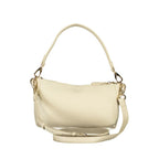 Mario Valentino Beige Polyurethane Women's Bag with Shoulder Strap