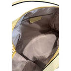 Baldinini Trend Yellow Leather Women Shoulder Bag