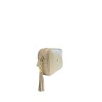 Baldinini Trend Beige Cowhide Leather Women Crossbody Bag