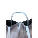 Baldinini Trend Blue Cowhide Clutch Bag