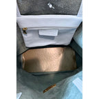 Baldinini Trend Blue Cowhide Clutch Bag