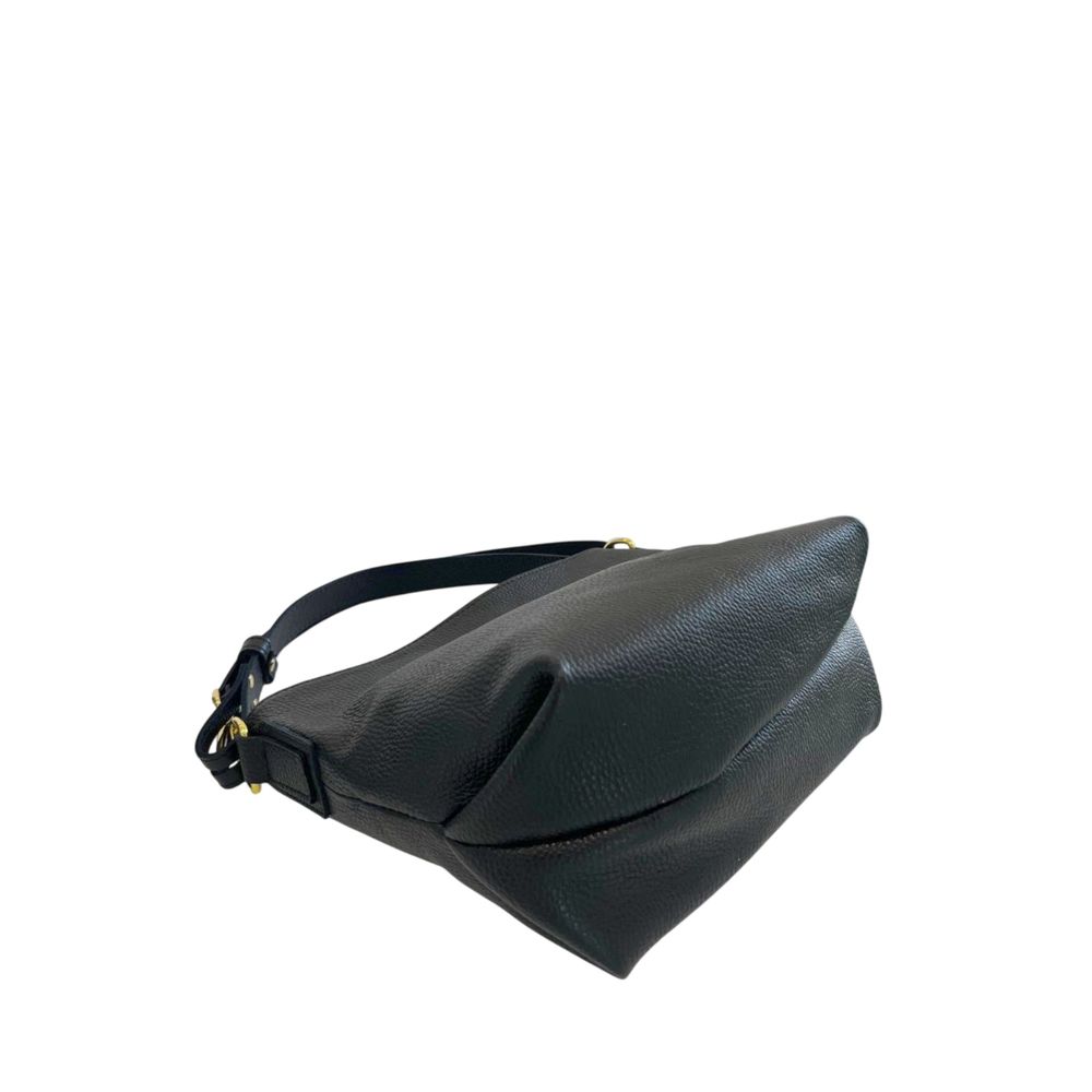 Baldinini Trend Black Leather Women Shoulder Bag