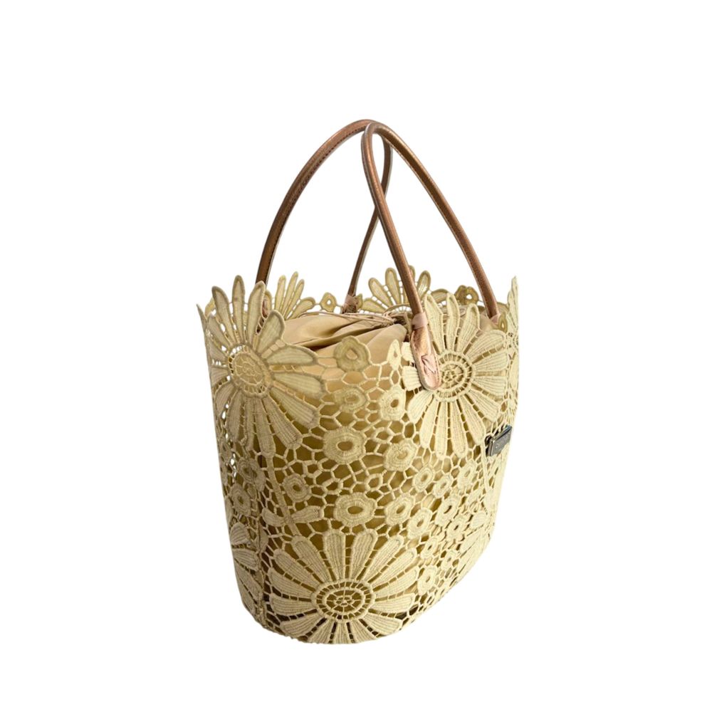 Baldinini Trend Beige PU Women Handbag