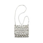 Self-Portrait Silver Polyester Shoulder Bag