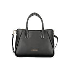 Mario Valentino Nero Poliuretano Women's Bag with Adjustable Shoulder Strap